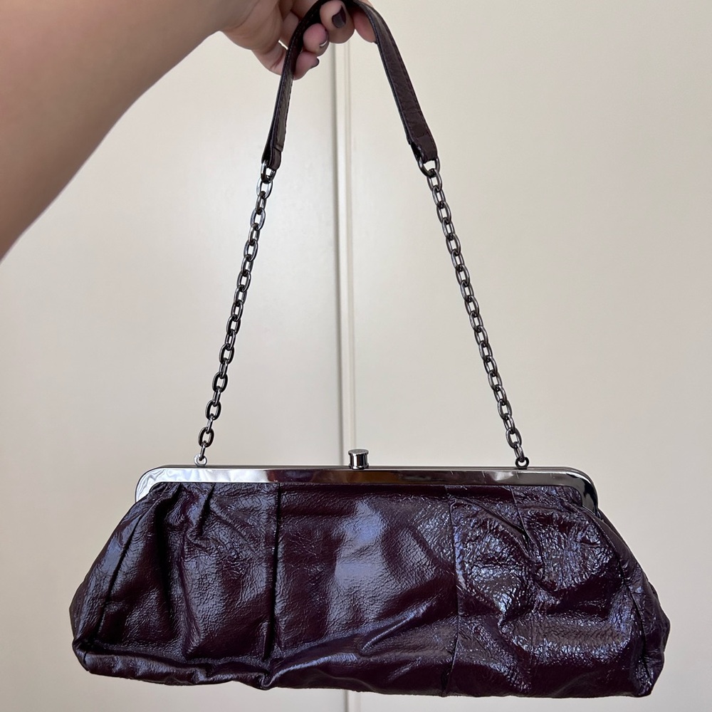 HOBO international Leather Clutch Plum
